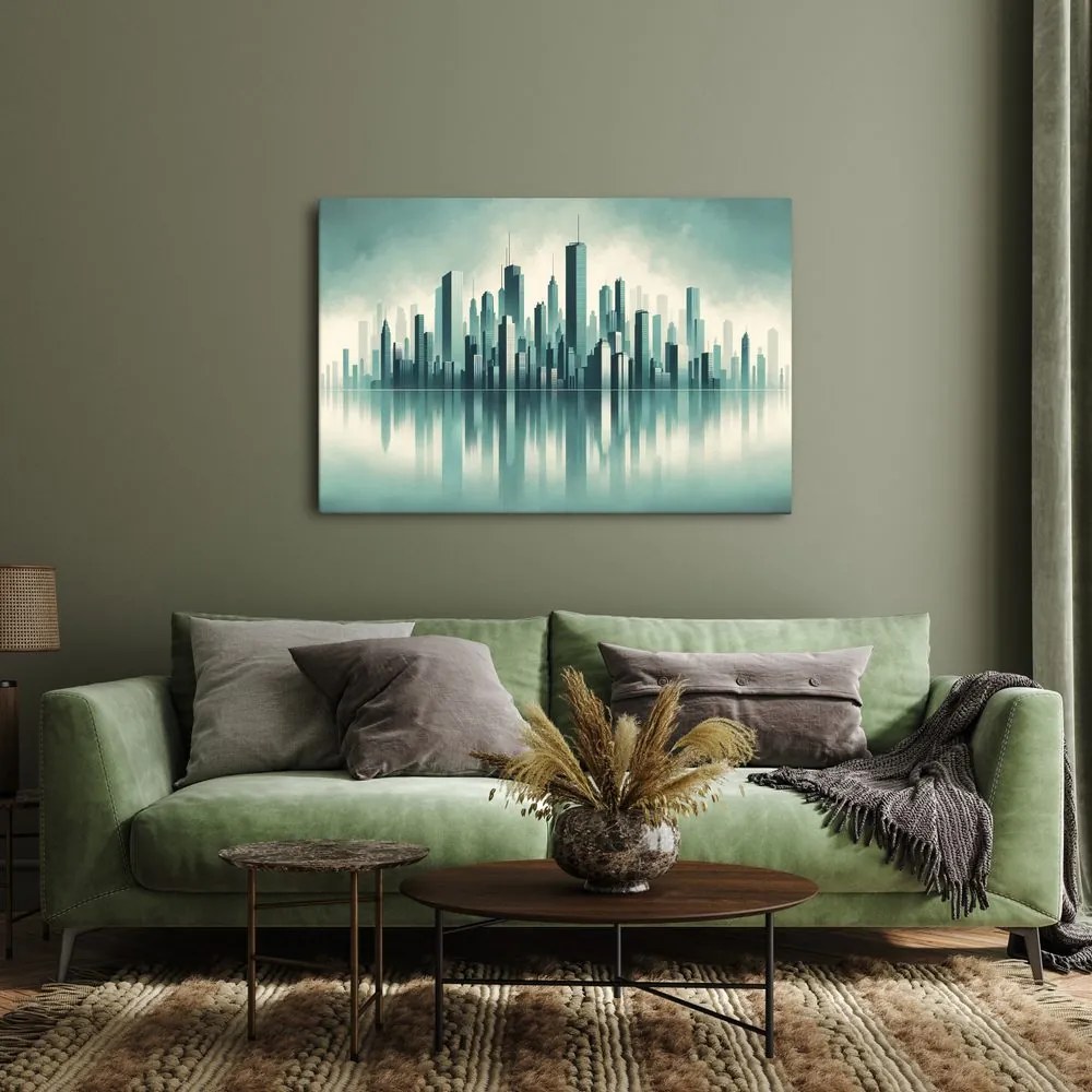 Kép modern város panorámája
