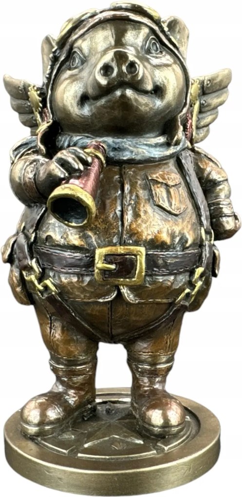 Figura Szobor Steampunk Disznó Pilot Veronese WU77522A4 ajándék