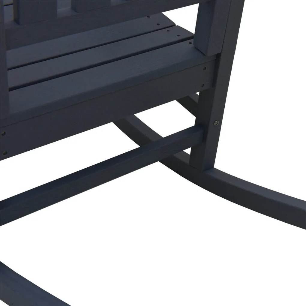 3 Darabos Kert Lounge Szett Tengerészkék HDPE