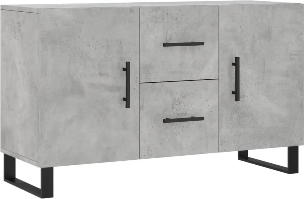 vidaXL betonszürke szerelt fa tálalószekrény 100 x 36 x 60 cm