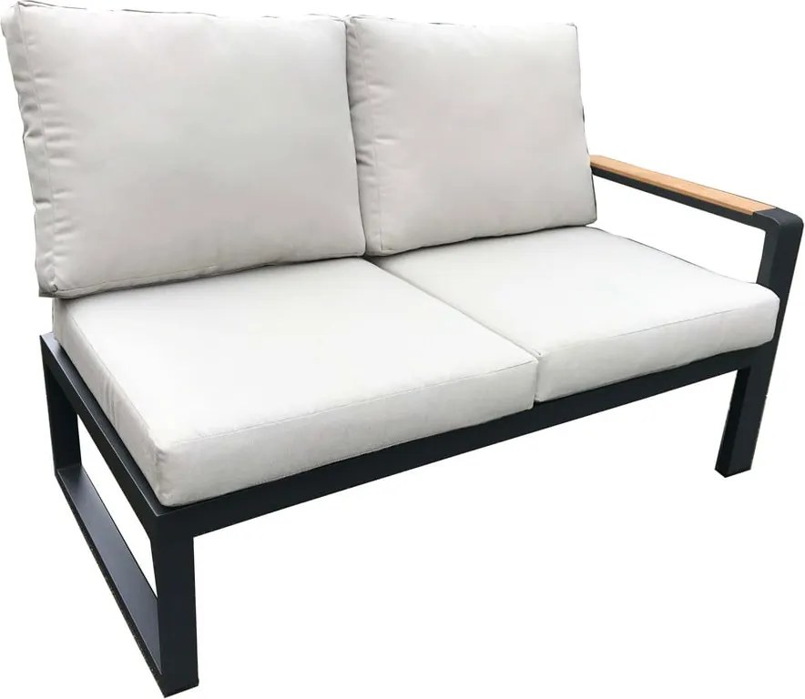 Szürke alumínium ötszemélyes kerti lounge szett Rotterdam – Rojaplast