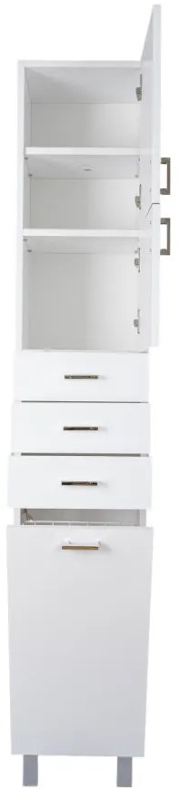 Viva STYLE Fürdőszoba ÁLLÓSZEKRÉNY 192 magas szennyestartós - JOBBOS - 35 x 28 x 192 cm