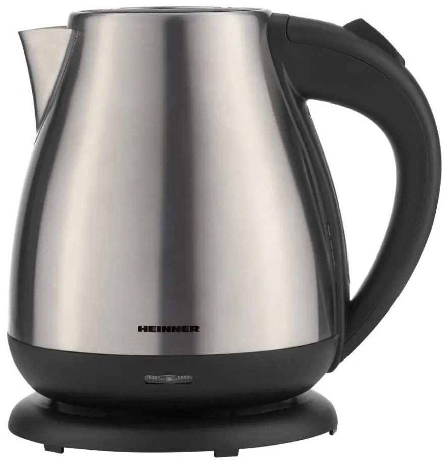 Heinner HEK-17IX - Elektromos vízforraló 1,7 l 2200 W/230 V matt króm/fekete