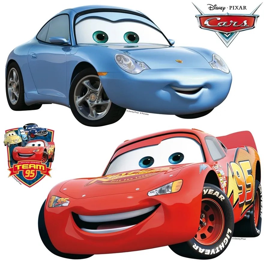 Cars öntapadós matrica, 30 x 30 cm