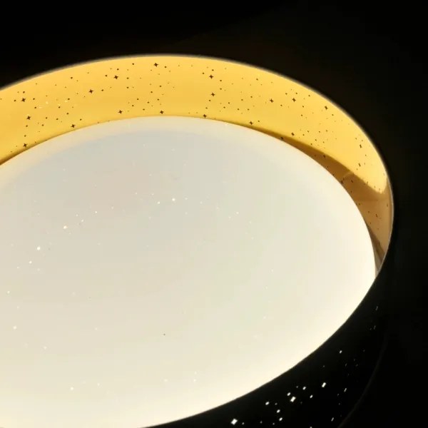 LED Mennyezeti lámpa TULUZA LED/24W/230V á. 40 cm fekete