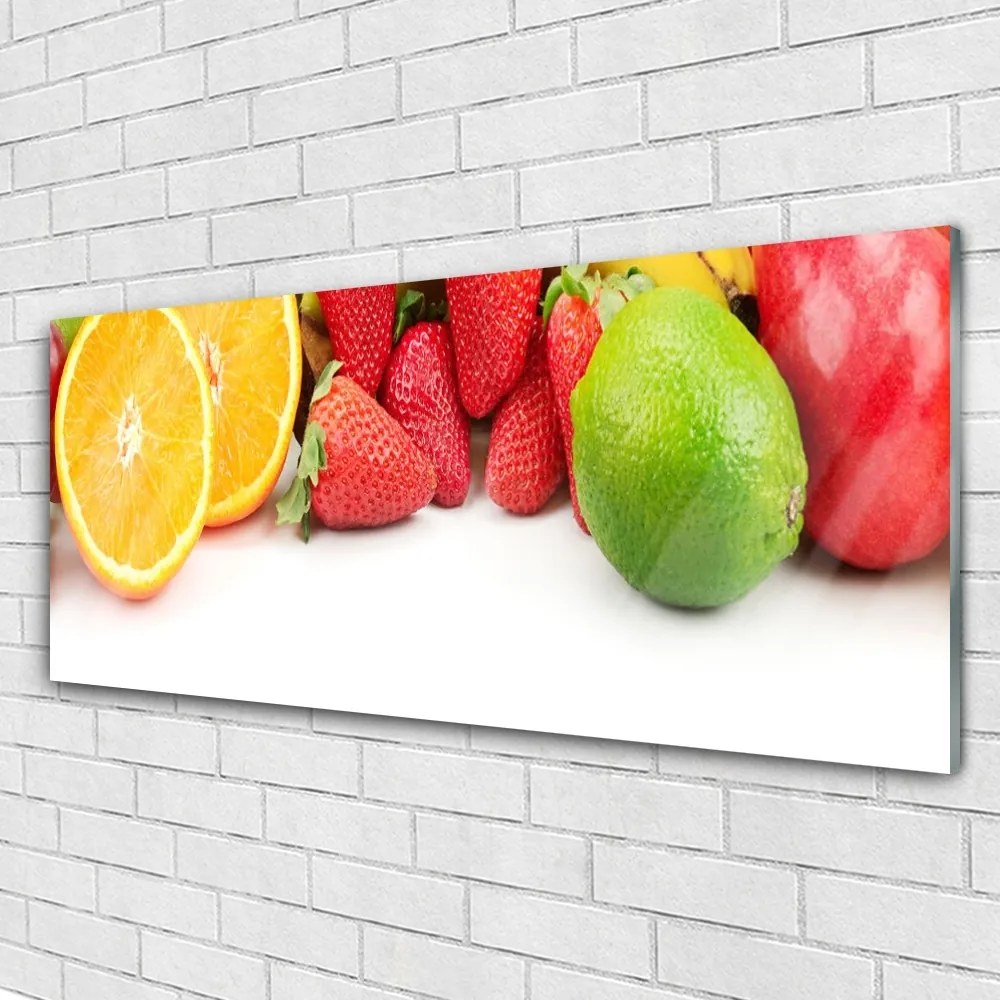 Üvegkép gyümölcs konyha 125x50 cm
