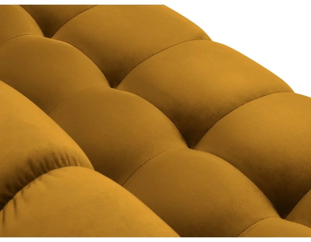 Bali sárga bársony sarokkanapé, bal oldali - Cosmopolitan Design