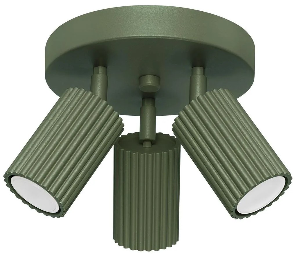 Sollux SL.1620 - Spotlámpa KARBON 3xGU10/10W/230V zöld