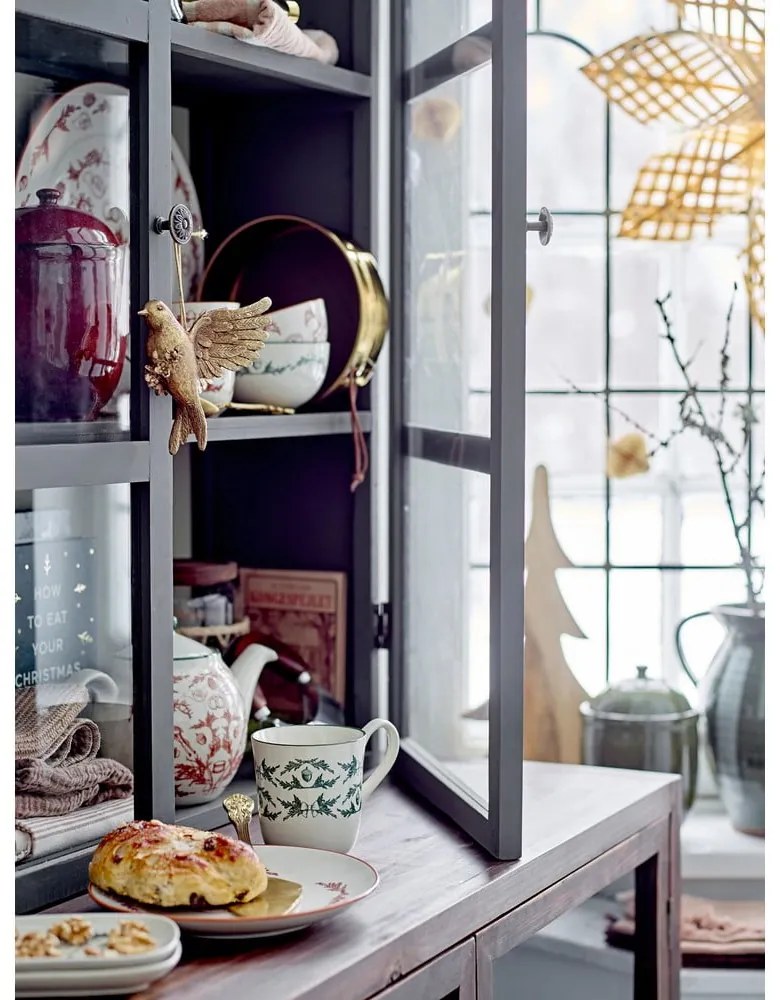 Krémszínű agyagkerámia teáskanna karácsonyi mintával 900 ml Beth – Bloomingville