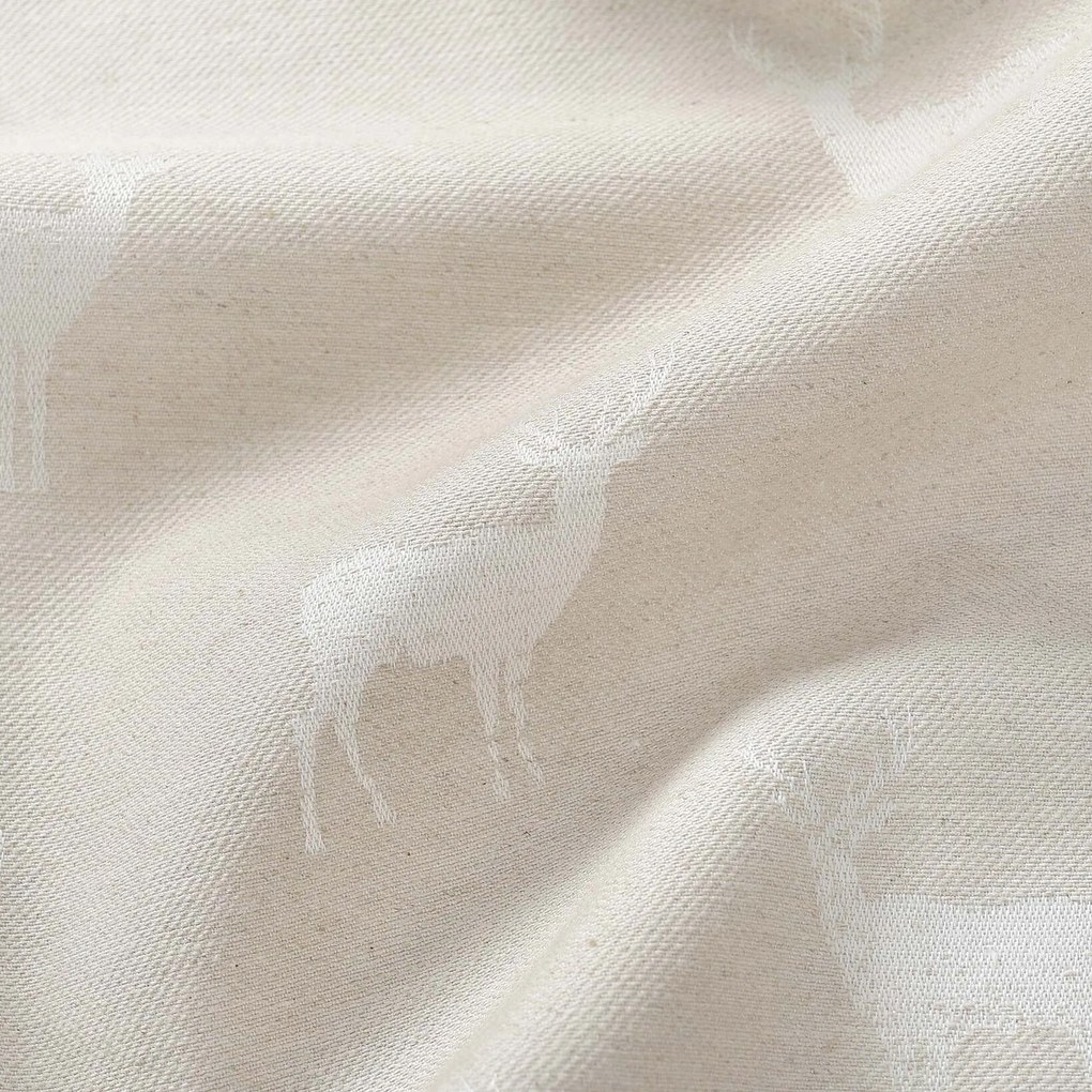 Goldea natura karácsonyi drapéria - szarvasok természetes talajon 160x135 cm