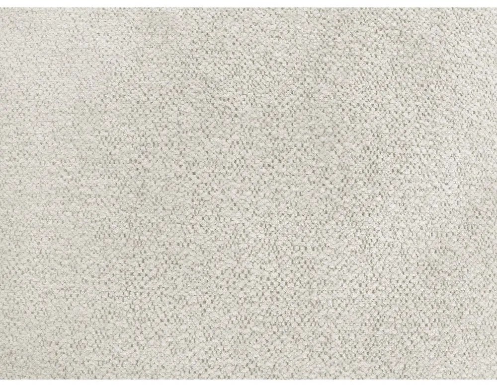 Fehér zsenília kinyitható-tárolóhelyes sarokkanapé (jobb oldali-heverő résszel) Roxelane – Bobochic Paris