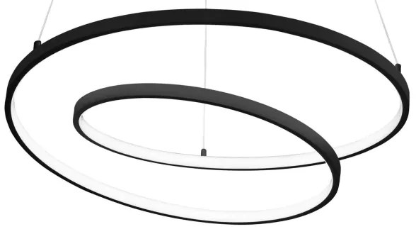 Ideal Lux - LED Csillár zsinóron OZ LED/52W/230V átm. 80 cm CRI 90 fekete