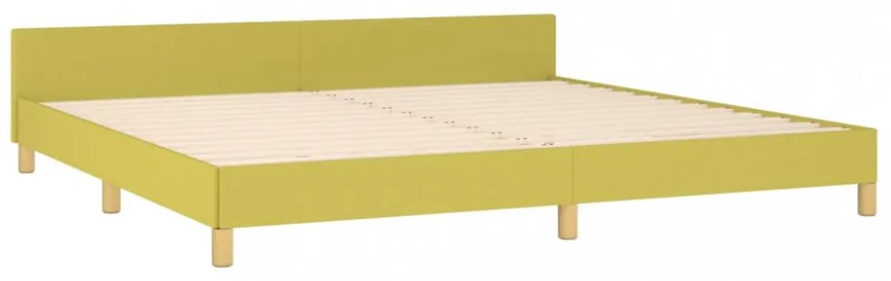 zöld szövet ágykeret matrac nélkül 200 x 200 cm