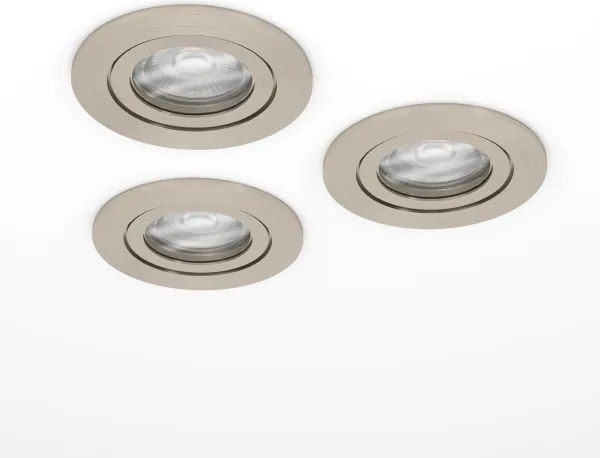 Eglo 902259 - 3 darabos LED mennyezeti spotlámpa BARRANCO 1xGU10/4,5W/230V króm