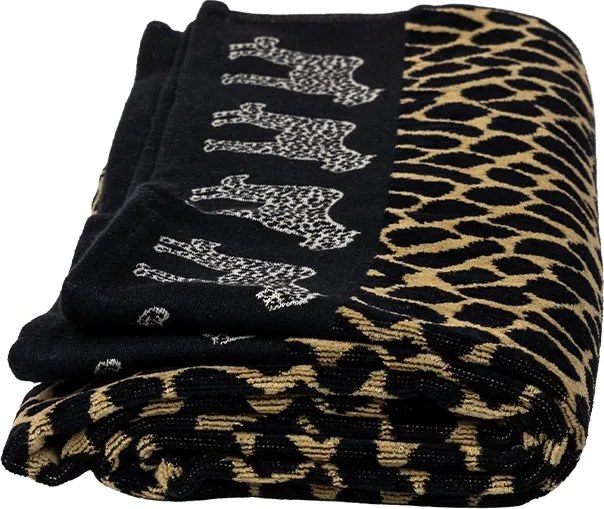 AFRIKA Strandtörölköző barna leopárd 165x90cm