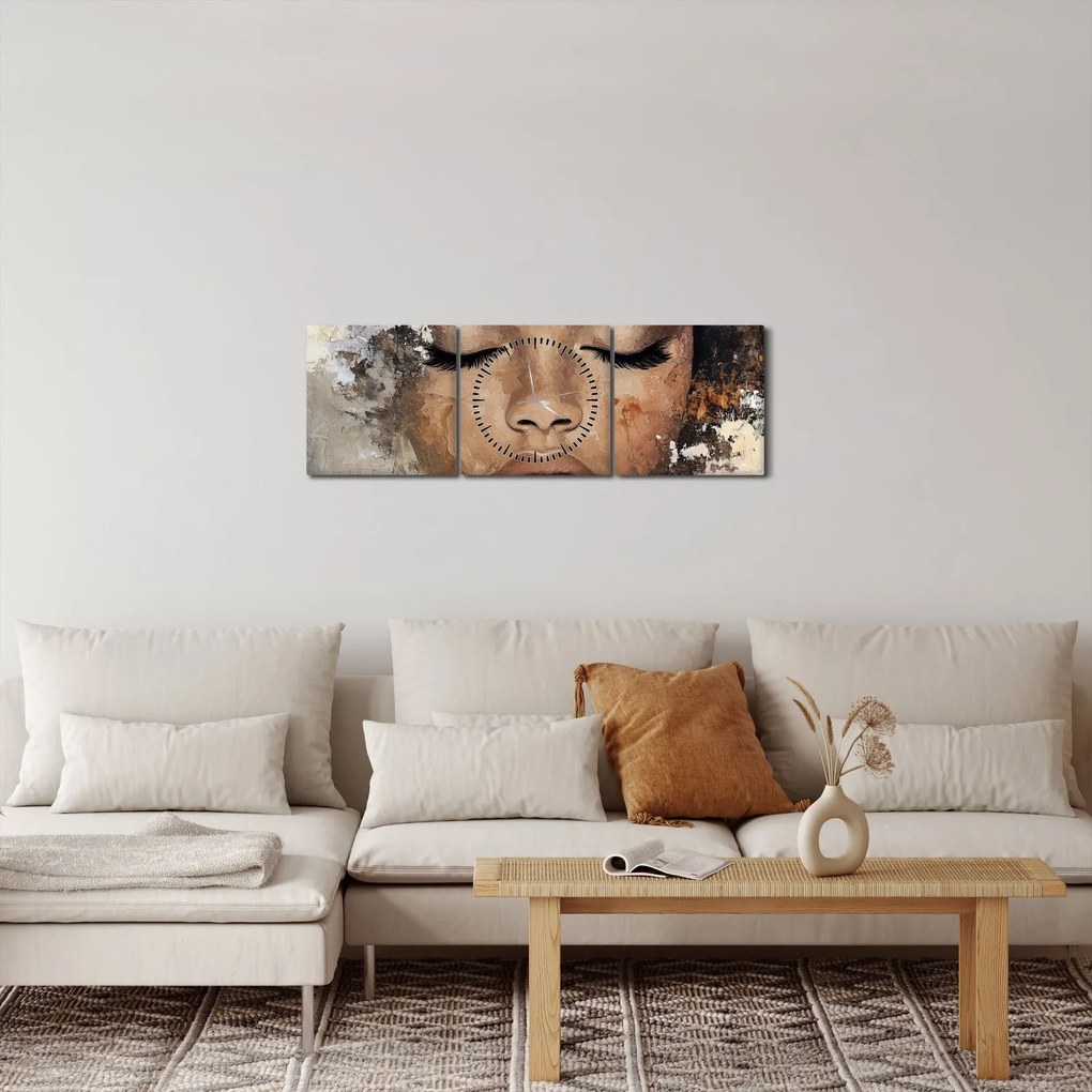 Kép - Női portré (órával) (90x30 cm)