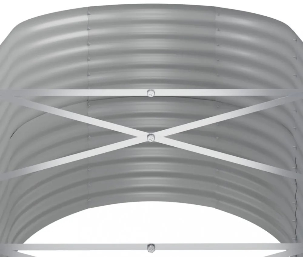 zöld horganyzott acél kerti magaságyás 152x80x68 cm