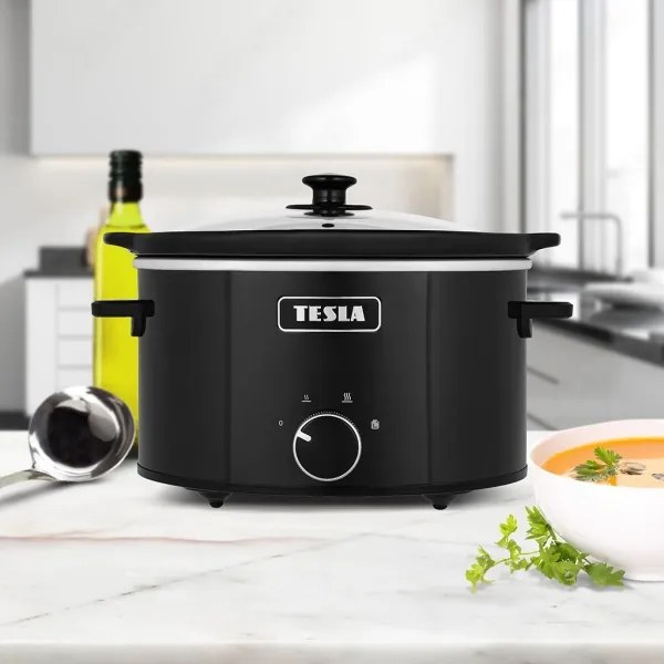 TESLA Electronics SlowCook - Lassúfőző edény 3,5 l 200W/230V