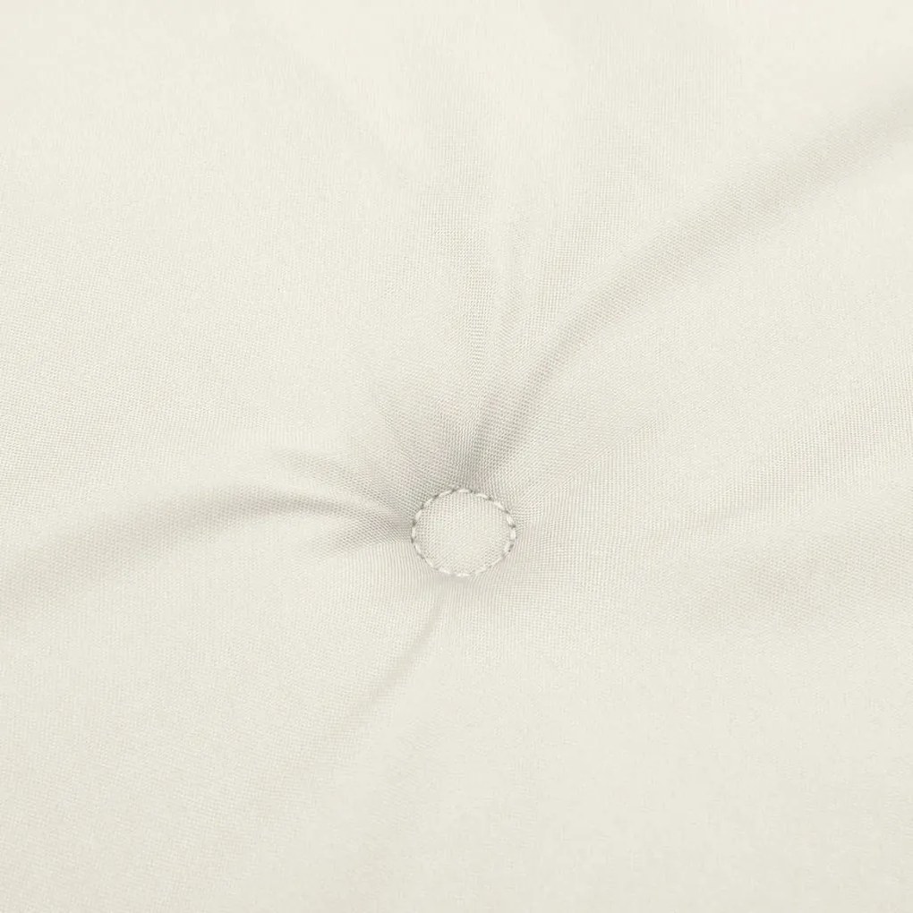 2 db melange krémszínű szövet kerti padpárna 200 x 50 x 7 cm