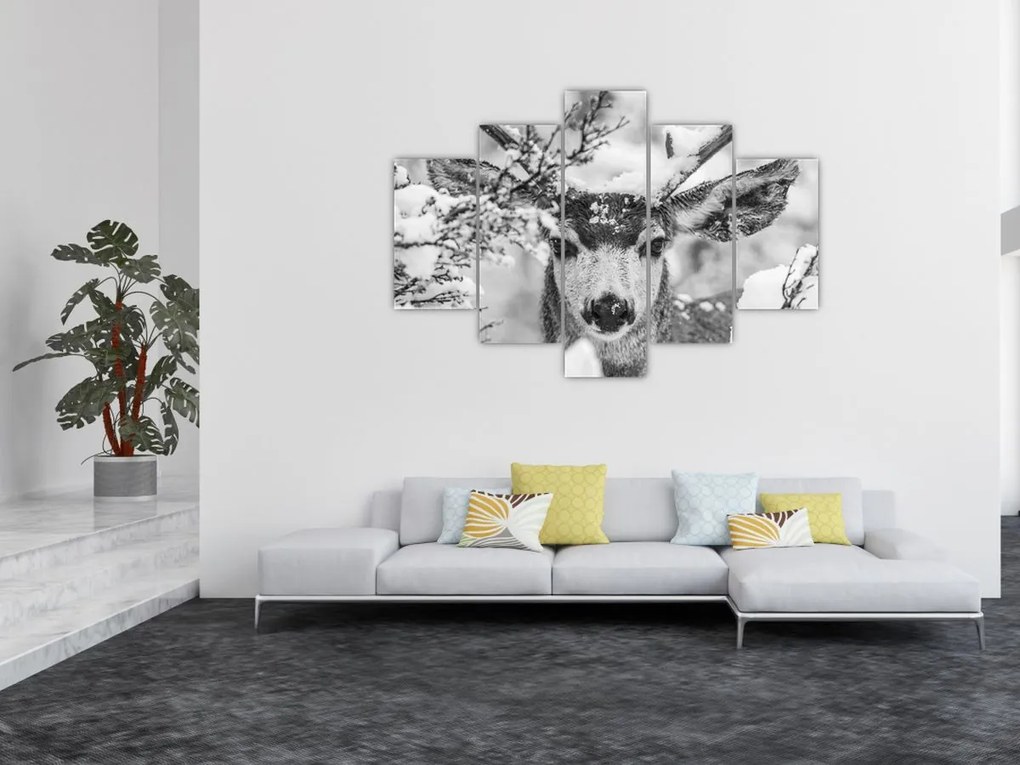 Kép - Szarvasok télen (150x105 cm)