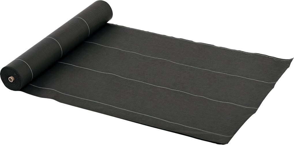 Outsunny Gyomellenes Szövet 2x50 m Gyomgátló Szövet Gyomellenes Geotextil Háló Gyomok Ellen 100 g/m² Kert Terasz Patio Fekete | Aosom