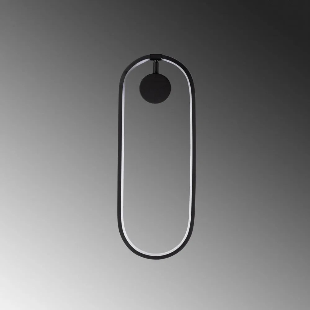 Fekete LED fali lámpa Can – Opviq lights