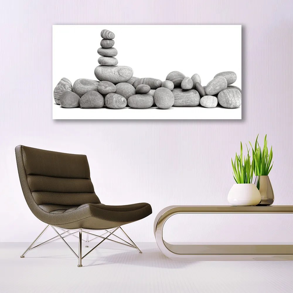 Üvegkép falra kövek Art 125x50 cm