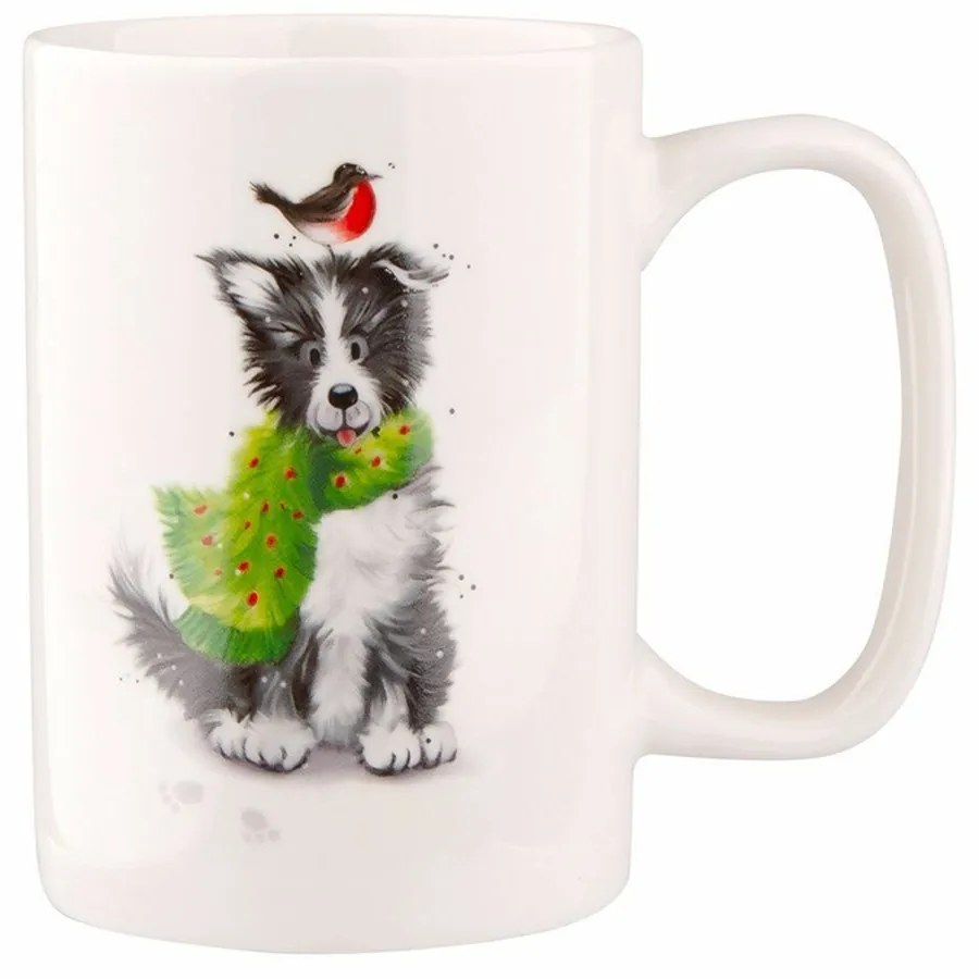 Altom  Xmas Dog B porcelán bögre, 300 ml