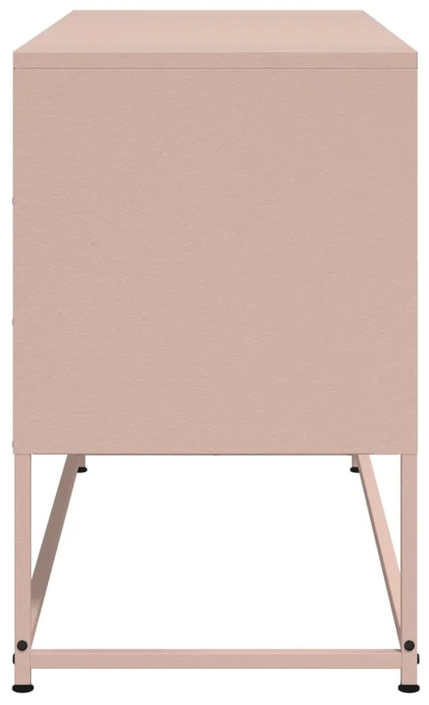 rózsaszín acél TV-szekrény 100,5x39x60,5 cm