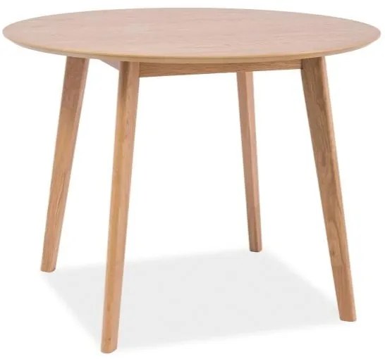 Mosso II étkezőasztal 90 × 75 cm - furnér, tölgy