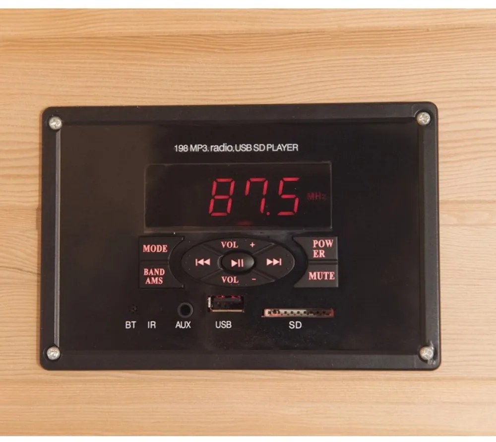 Sauna DeLuxe 3003 Carbon, világosbarna