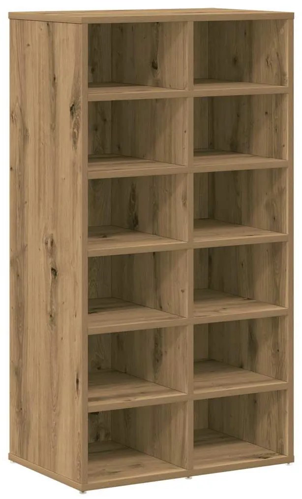 Cipőtartó kézműves tölgy 54x34x100,5 cm műszaki fa