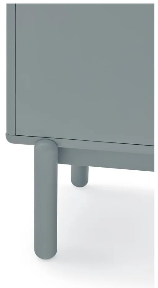 Kék-szürke magas komód 100x120 cm Corvo – Teulat