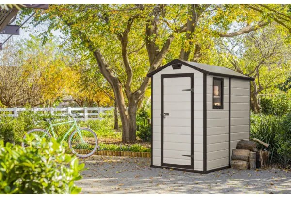 Keter Manor 4x6 műanyag szerszámos ház 198x130x192cm Bézs színű