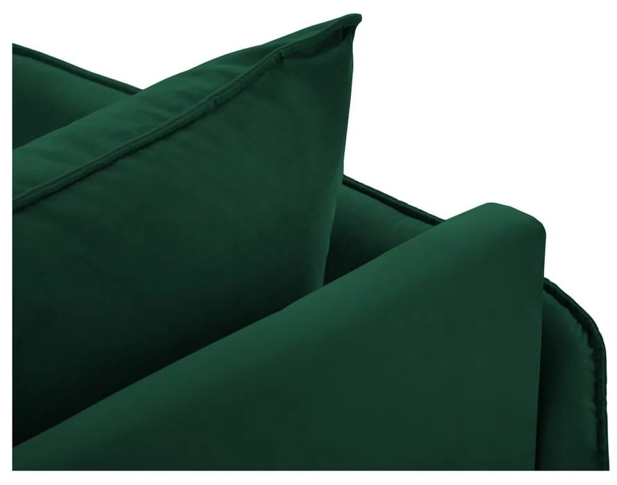 Sötétzöld bársony heverő (bal oldali) Vienna – Cosmopolitan Design