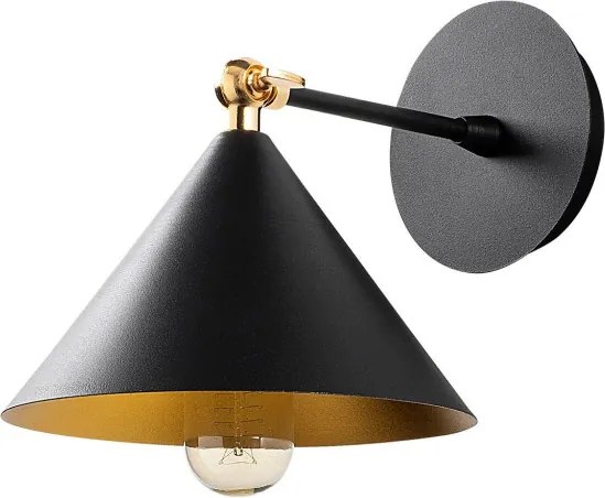 Berceste 185BLACK-A fekete fém falilámpa