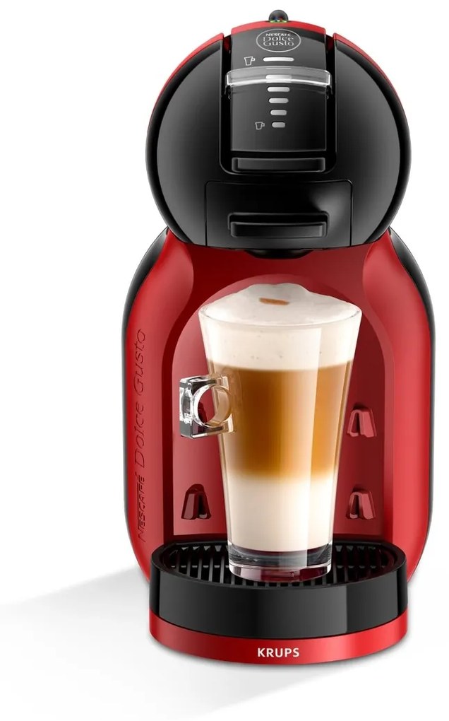 Krups Kávéfőző, Dolce Gusto Mini Me, 1500 W, 15 bár, 0.8 L tároló űrtartalma, piros, fekete
