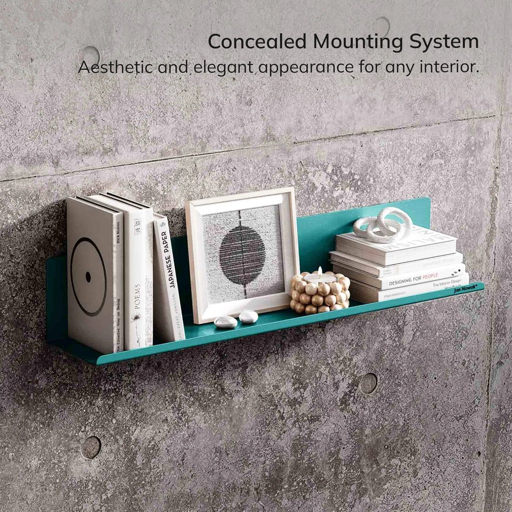 Fali polc JOANNE 700 mm, Modern: tengerszínű