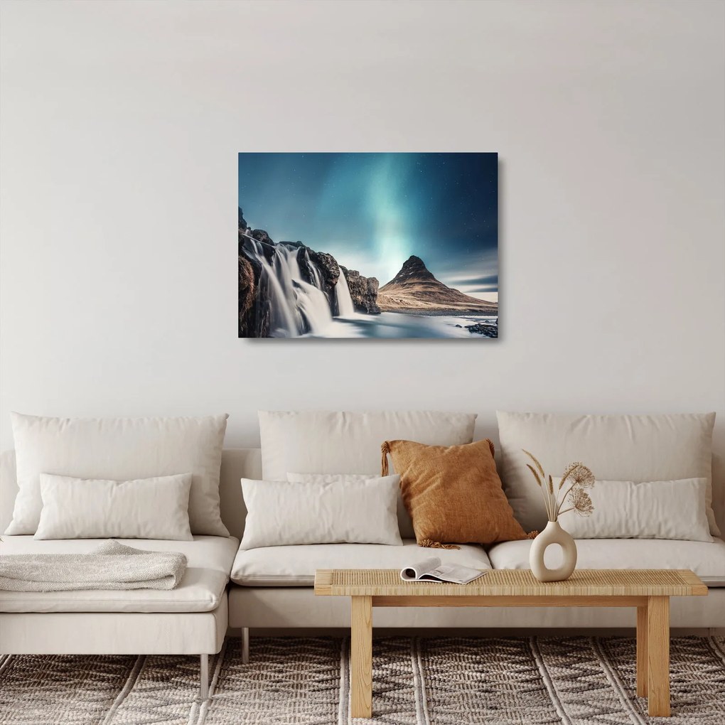 Vízesések képe (üvegen) (70x50 cm)