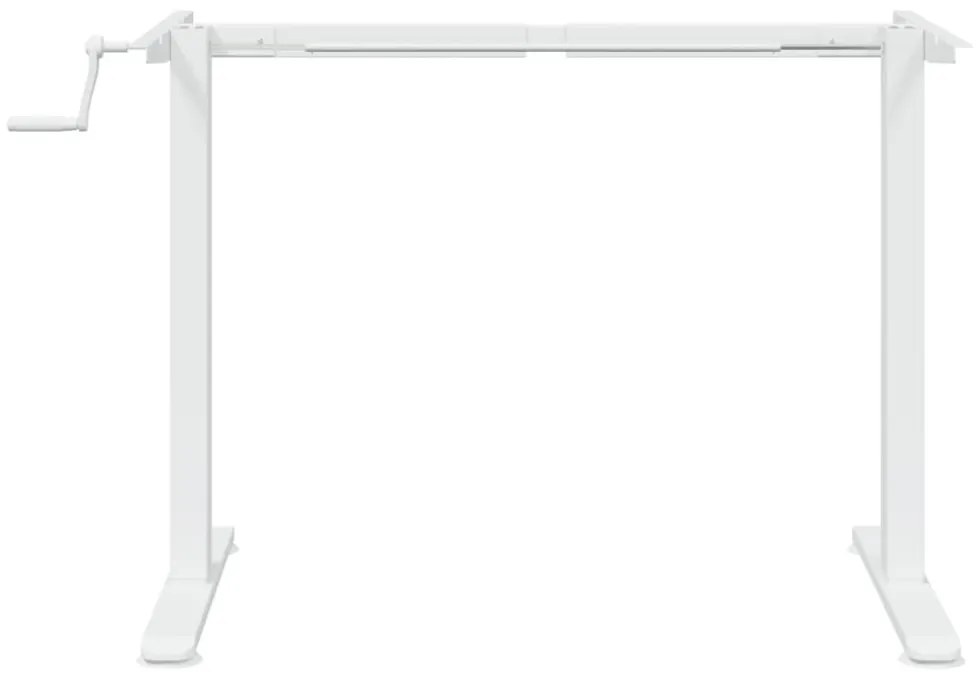 fehér acél álló asztalváz (94-135) x 60 x (70-114) cm