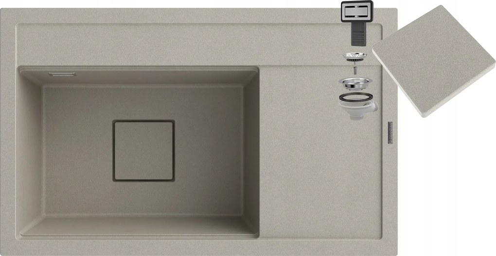 Bézs Gránit Mosogató Konyhai Maszkoló Kupak Modern Rendo