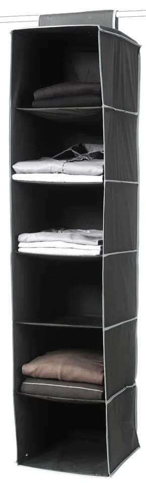 Garment So fekete függő rendszerező, 6 rekesszel - Compactor