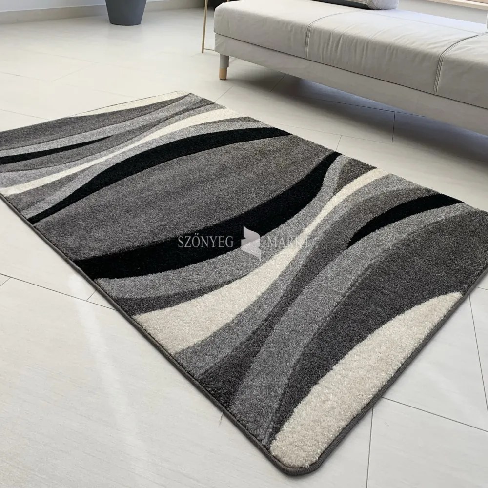 Comfort 4784 szürke modern szőnyeg 80 cm-es szett
