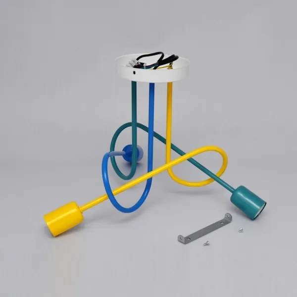 LED gyereklámpa OXFORD 3xE27/15W/230V mennyezeti