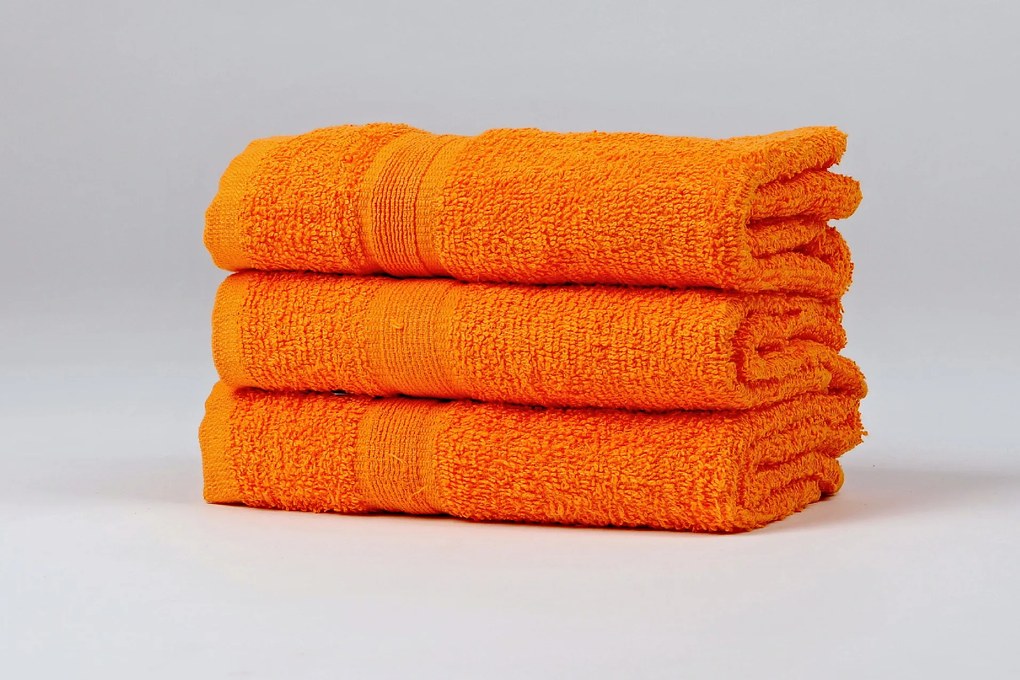 SOFT fürdőlepedő 70x125 cm narancssárga, 100% pamut