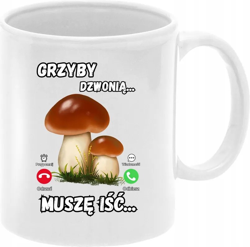 Bögre Gombászoknak Gomba Csengő Fehér 330ml