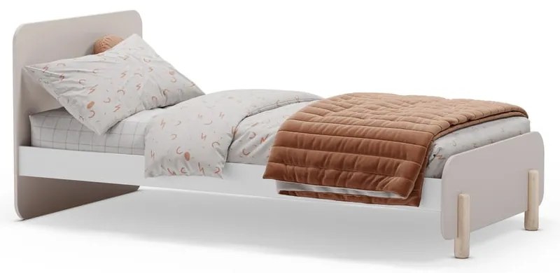 Krémszínű borovi fenyő gyerekágy 90x190 cm Nora – Marckeric