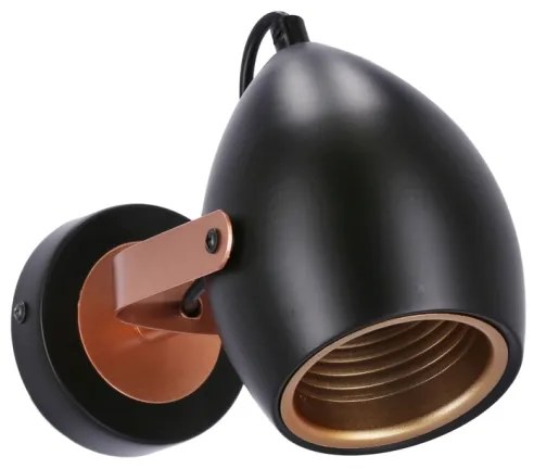 ANICA spotlámpa 1xE14/40W/230V fekete/réz színben
