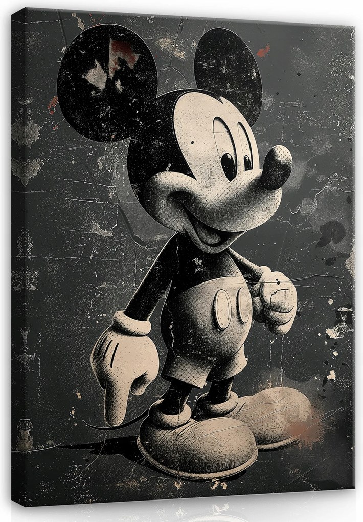 Ifjúsági Gyerekszoba Vászonkép Egér A Falra 100x70