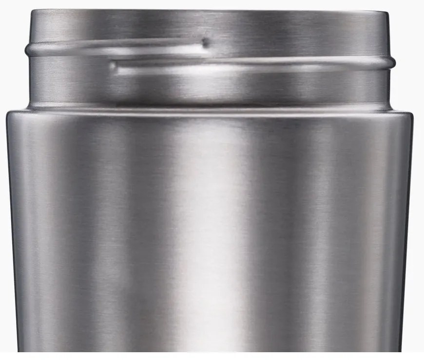 Sötétkék-fényes ezüstszínű utazóbögre 450 ml Sipp – Joseph Joseph